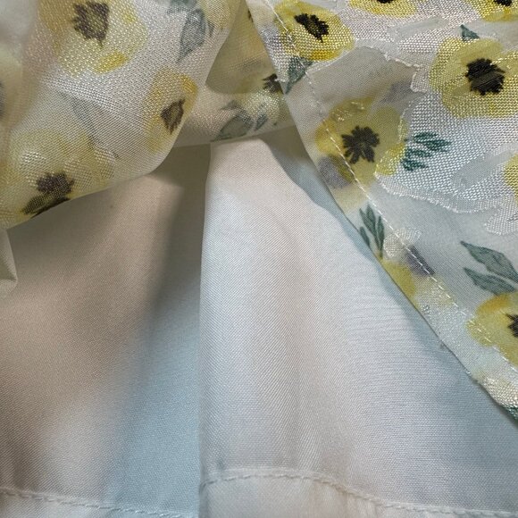 Hutch Anthropologie String Halter neck Yellow Motif Ditsy Floral Romper SZ 6 - Picture 10 of 14